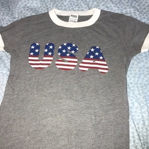 victoria’s secret pink usa shirt